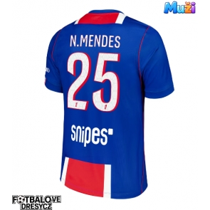 Paris Saint-Germain Nuno Mendes #25 Domácí Dres 2026-27 Krátký Rukáv